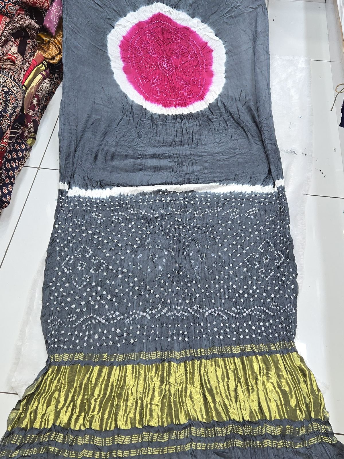 Gaji Silk Multi Colour Kasumba  Saree