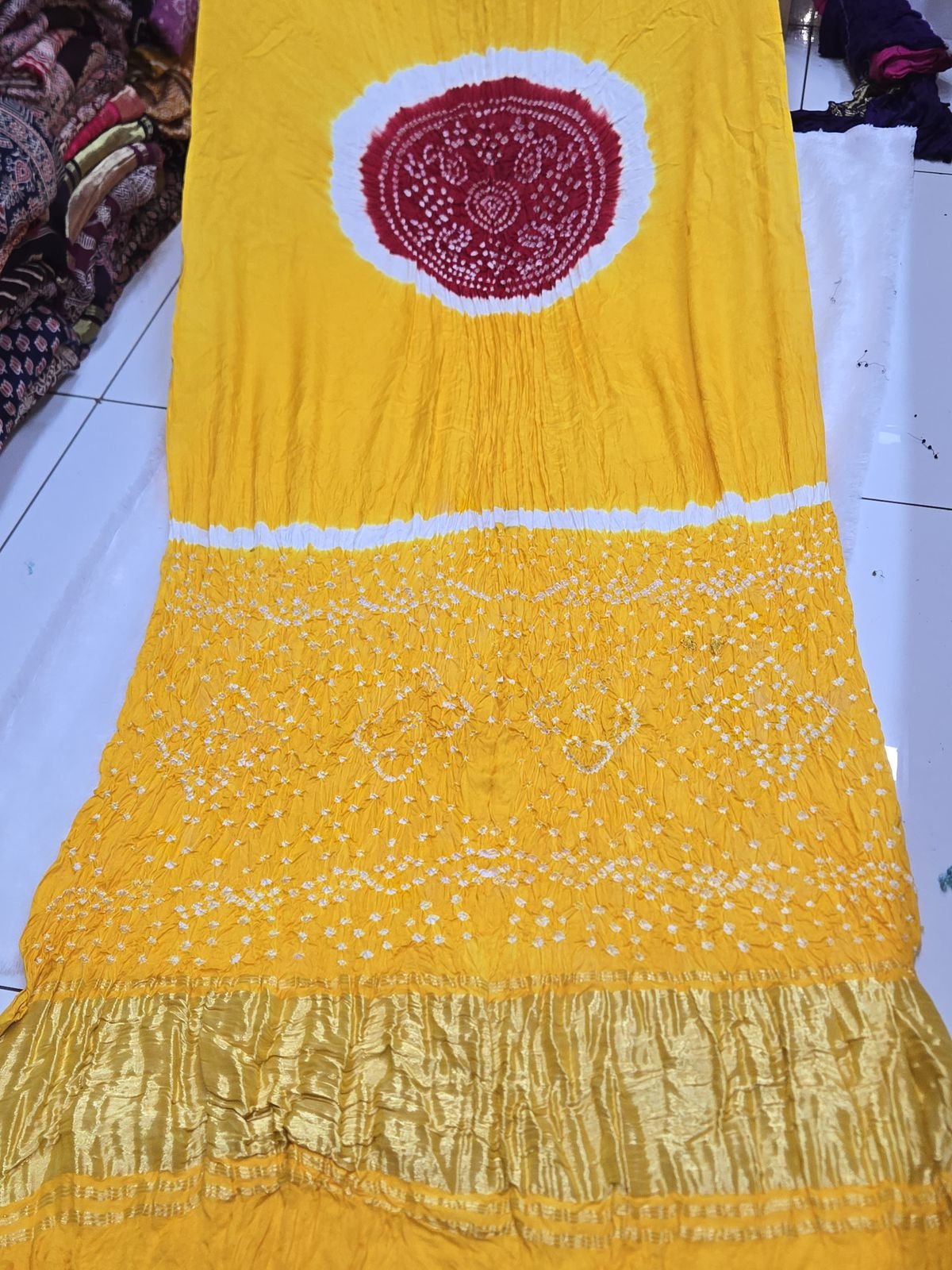 Gaji Silk Multi Colour Kasumba  Saree