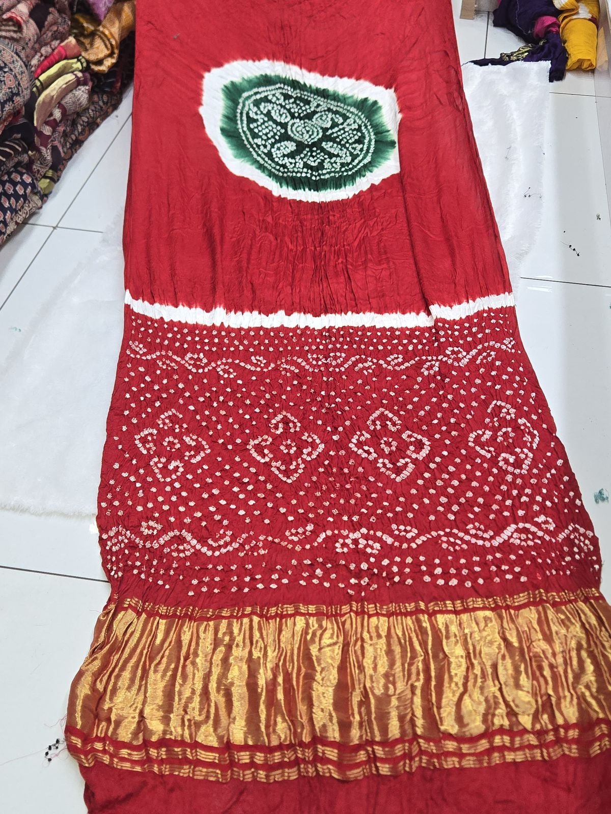 Gaji Silk Multi Colour Kasumba  Saree