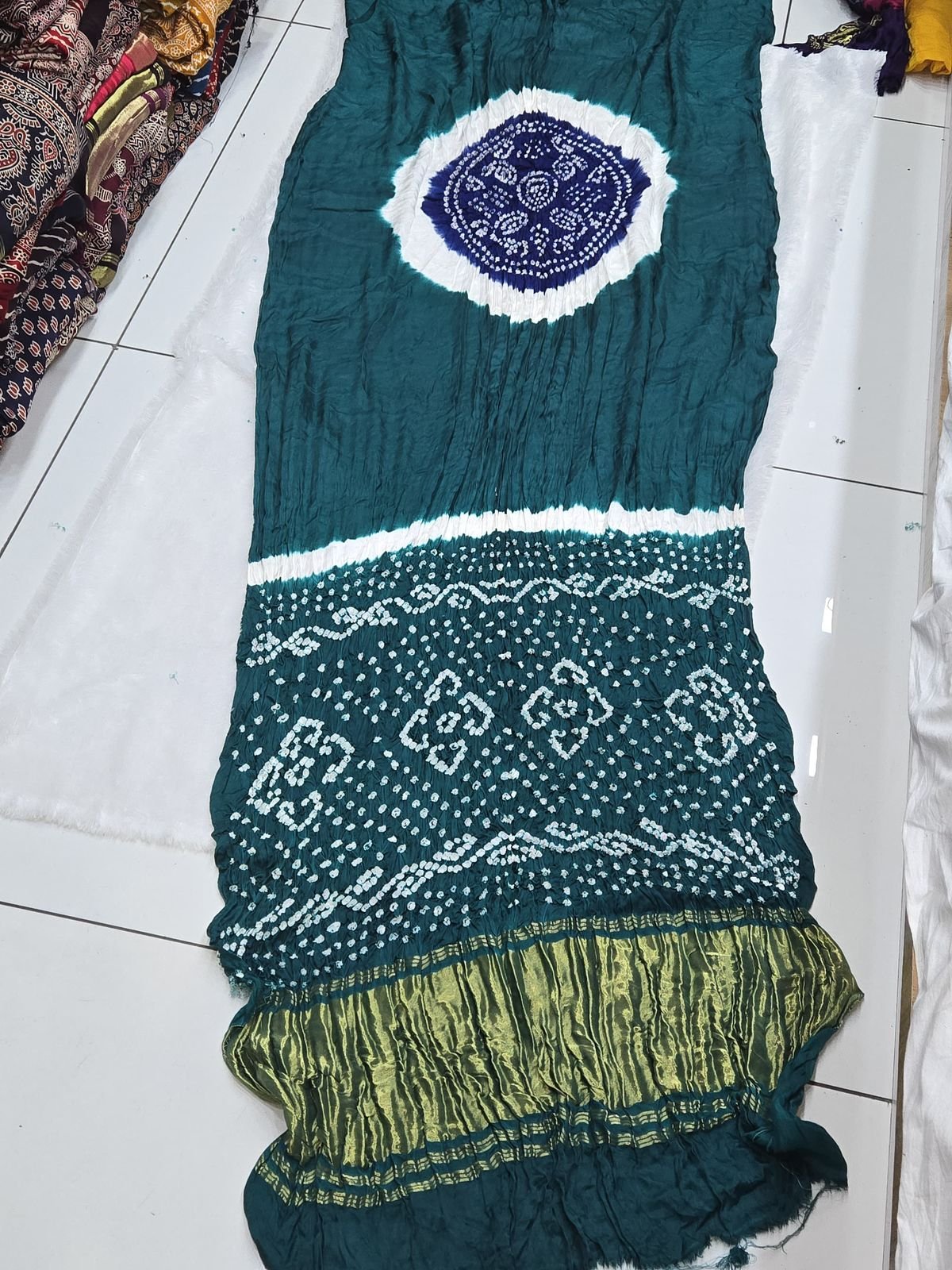 Gaji Silk Multi Colour Kasumba  Saree