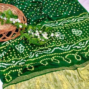 Gaji Silk Ekdana Bandhej Saree